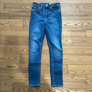 Rag & Bone Nina high rise skinny Blue Skinny Jeans with Tapered Leg